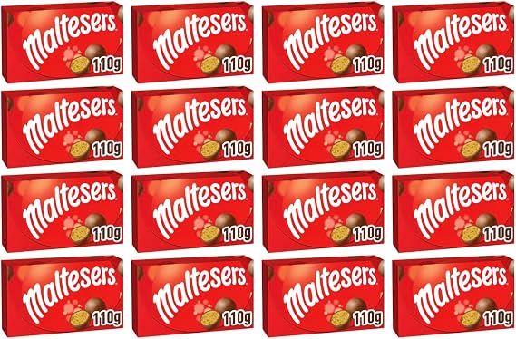 Maltesers Chocolate Box, 110g, Pack of 16, Full Case