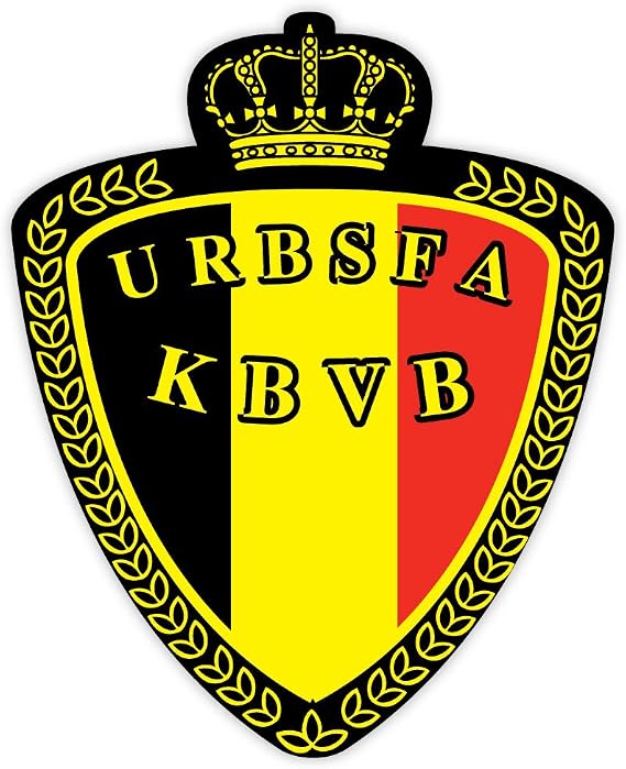 Belgium National Football Association Team Soccer Sticker Decal 4" x 5"