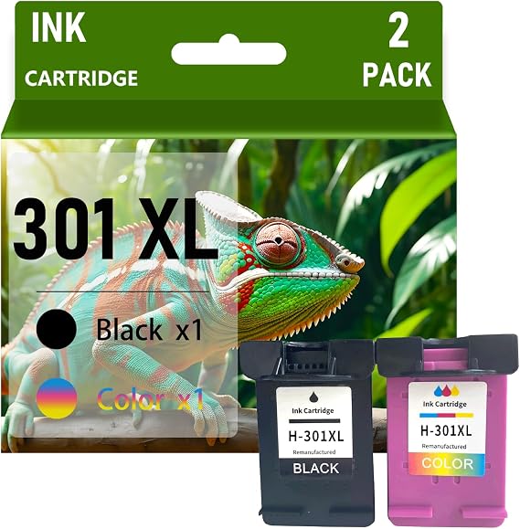 301XL High Yield Ink Cartridge Combo Pack for HP 301 Compatible for HP | DeskJet 1000 1010 1015 1510 2000 2050 2510 3000 3050 3060 3510 Envy 4500 4509 5530 5539 Officejet 2620 4630 4639 Printers