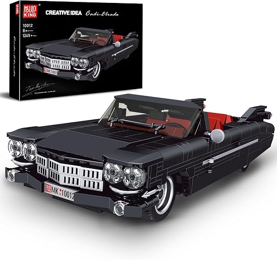 Mould King Sports Car Building Block Kits, MOC Classic Car Model Kit Supercar Racing Model Building Sets, Authentically Detailed Build and Display Model for Home or Office Decor (1245+ Pieces)