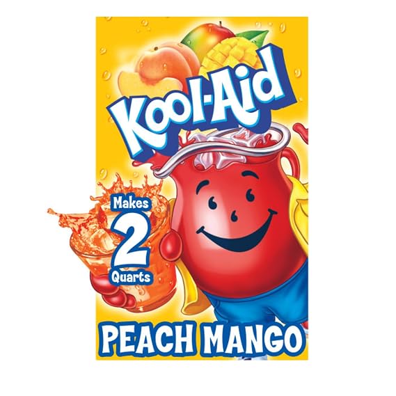 Kool Aid Peach Mango Powdered Drink Mix, 0.14 Ounce, 192 CT.