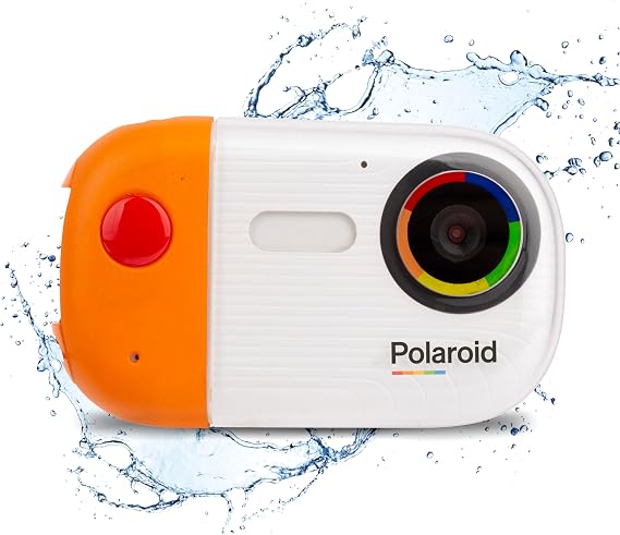 Polaroid Underwater Camera - 18MP 4K UHD, Waterproof for Snorkeling & Diving with LCD Display, USB Rechargeable