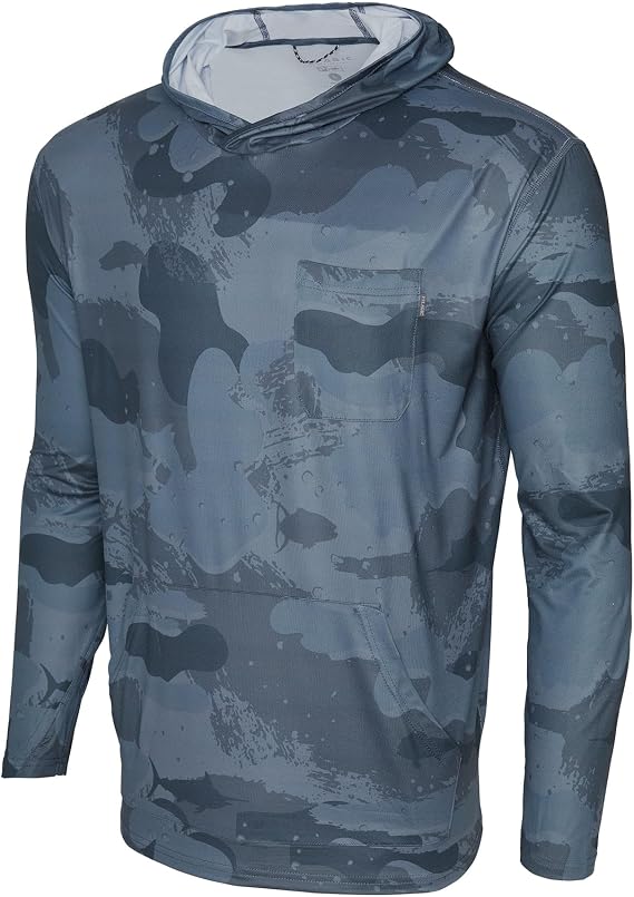 PELAGIC Apparel Men's Freespool Hooded Performance Shirt