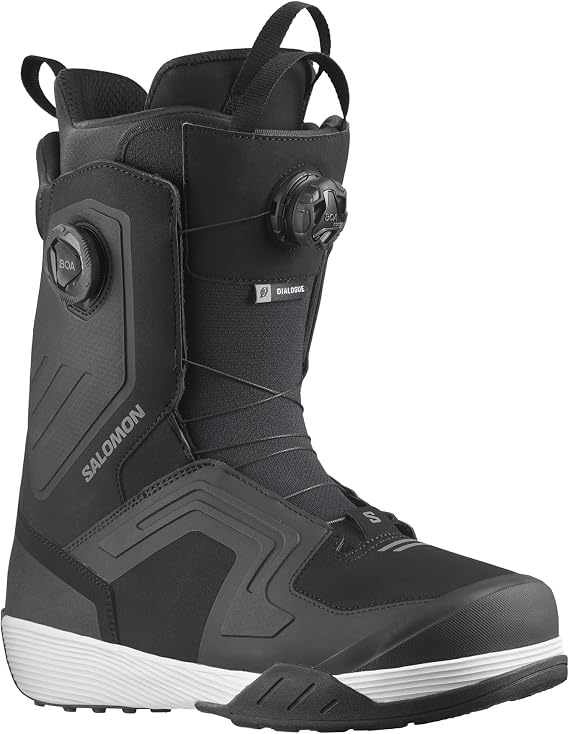 Salomon Dialogue Dual Boa Wide Black 29.5 Snowboard Boots Men's 2024