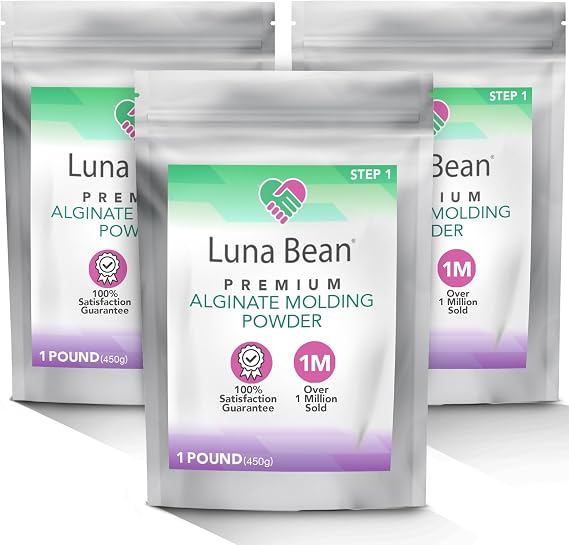 Luna Bean Alginate Molding Powder Refill for Hand Casting Kit, 3 lb