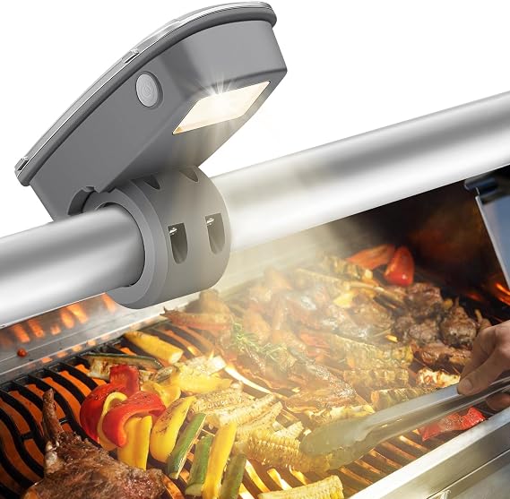 BBQ Grill Light for Weber & Blackstone Grill,Grill Light for Outdoor Grill Accessories with Automatic On/Off BBQ Light, Christmas Gift for Men Dad Husband,Type-C Charging with 2 Lamp Beads