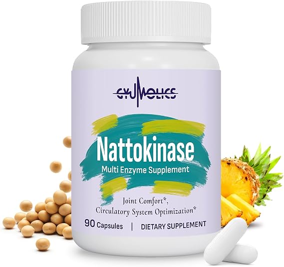 Nattokinase Supplement 10000 Fu Organic Nattokinase 90 Capsules