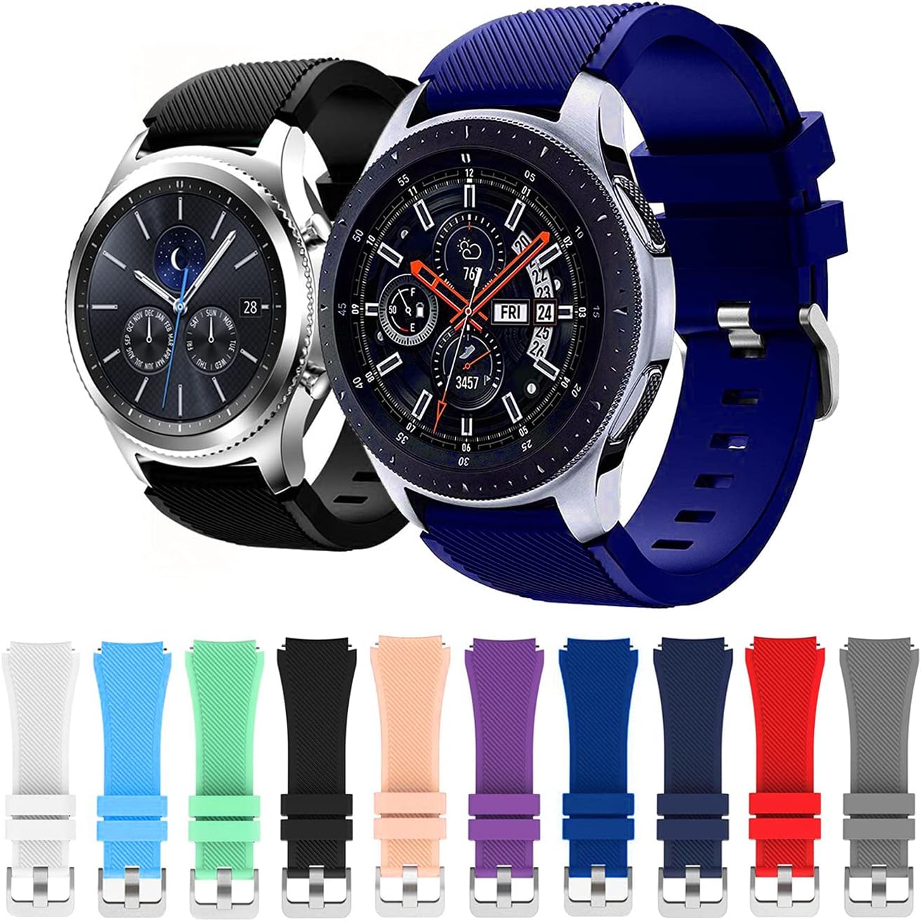 Microcase Xiaomi Amazfit Pace 2 için Silikon Kordon Kayış - KY7 Turkuaz