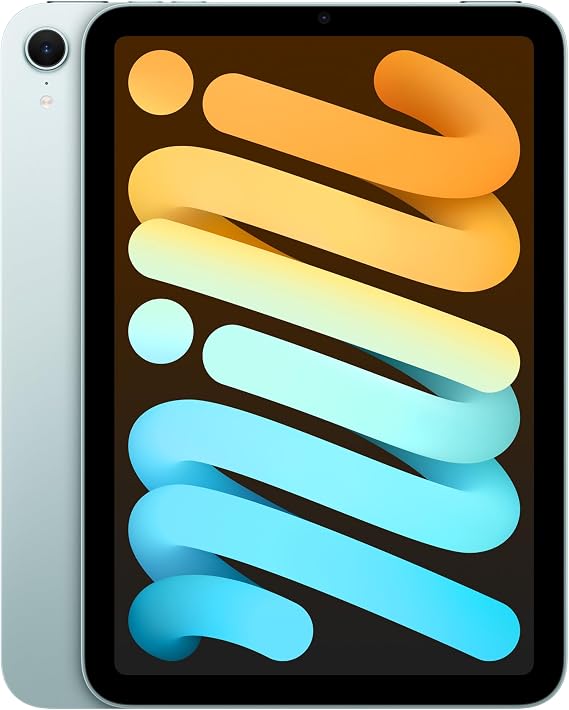 Apple iPad mini, A17 Pro çip ile: 8.3 inç Liquid Retina Ekran, 256 GB, Wi-Fi 6E, 12 MP Ön Kamera/12 MP Arka Kamera, Touch ID, Tüm Gün Süren Pil Ömrü — Mavi