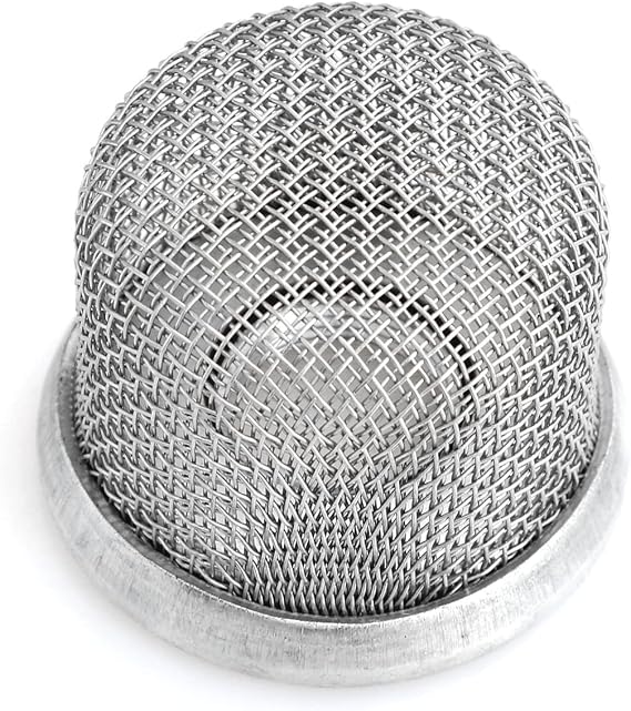heyous Pump Inlet Strainer Stainless Steel Sprayer Mesh Filter Intake Hose Double Screen with 3/4" Thread
