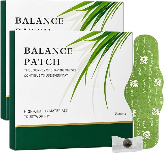 Japanese Herbal Balance Patch, Plant-Based Ingredients, Comfortable Adhesive Design, Easy Topical Use, 2 Boxes, 10 Patches (2)