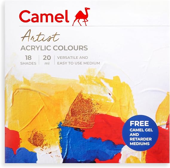 Kokuyo Camlin Artist Acrylic Colors - 18 Shades, 20ml