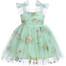 IMEKIS Toddler Baby Girl Birthday Princess Dress Shiny Confetti Boho Rainbow Cake Smash Photo Shoot Outfit for 1-6T