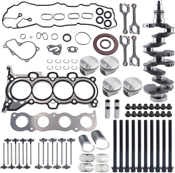 G4NH 2.0L Engine Rebuild Overhaul Kit w/Crankshaft,Head Gasket Set & Connecting Rod Compatible with Hyundai Kona Veloster Kia Seltos Soul Replace# 23110-2E501 23510-2E460 21020-2E001