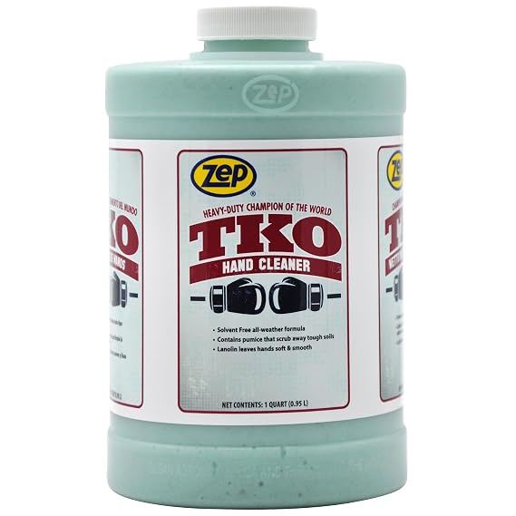 Zep TKO Hand Cleaner - 32 Oz (Pack of 1) - R54804 The Go-to Industrial Hand Cleaner for Pros That Actually Works!