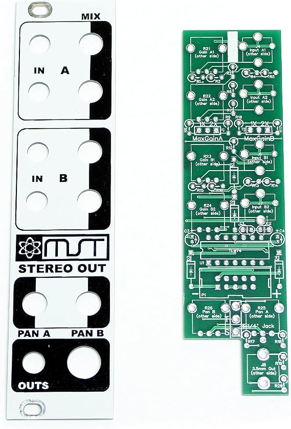 MST Stereo Output Mixer - PCB and Panel Only
