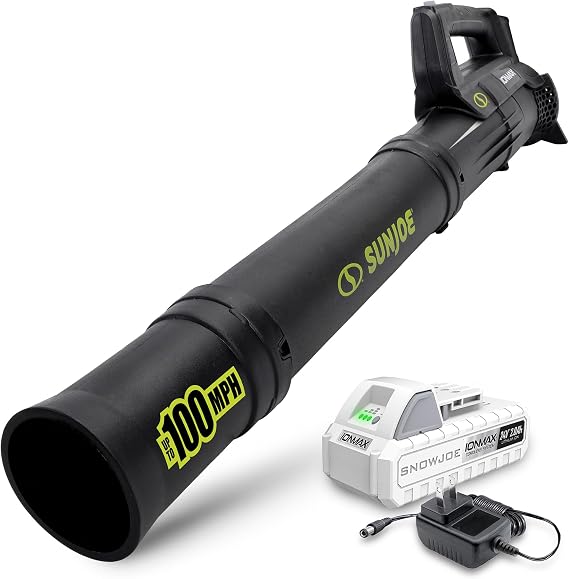 Sun Joe Cordless Jet Blower, Turbine, Battery & Charger, 24V-TB-LTE
