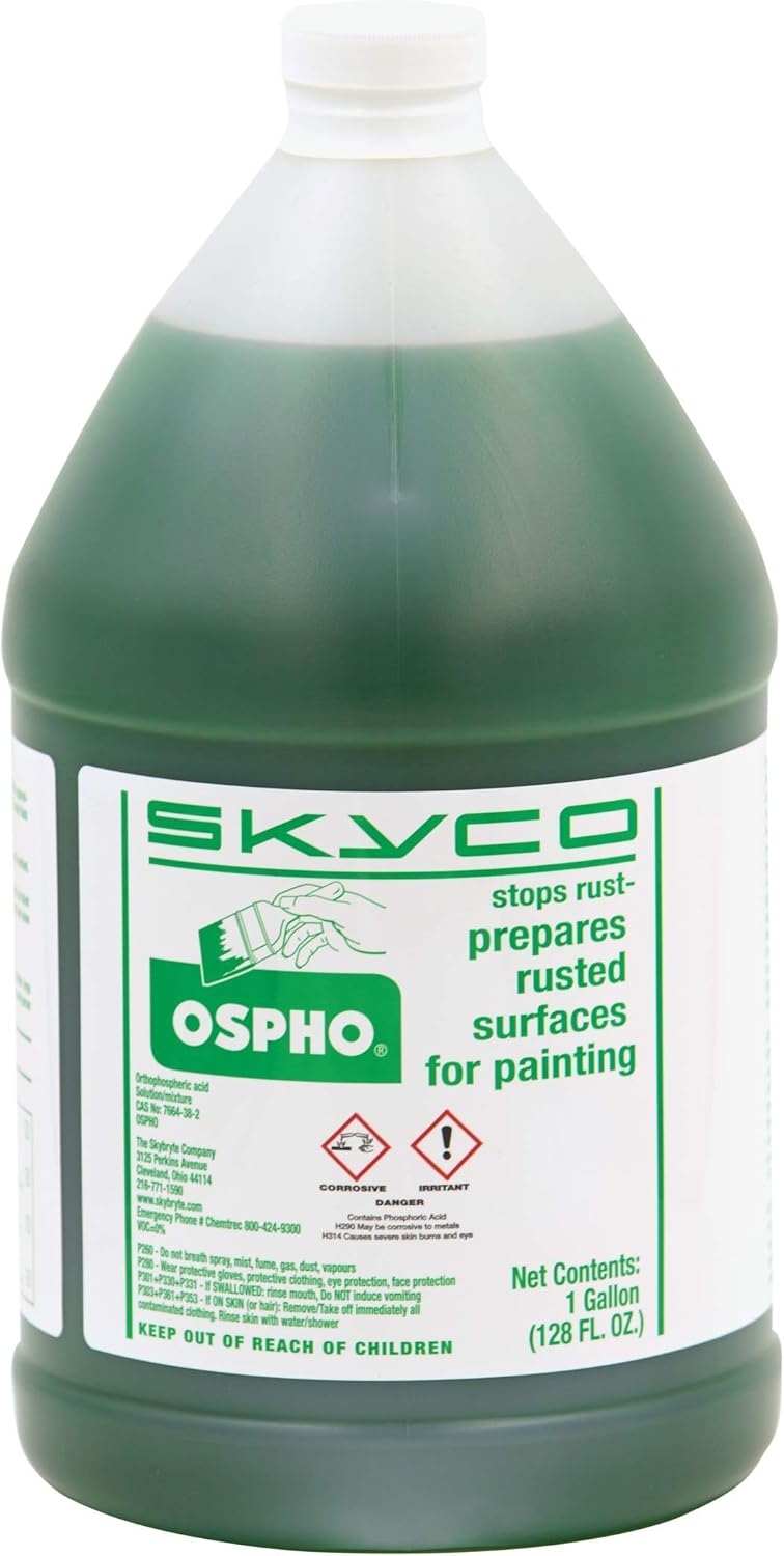 SkyCo SKYCO OSPHO Metal Rust Remover 1Gallon Prepares Surfaces for Painting Genuine