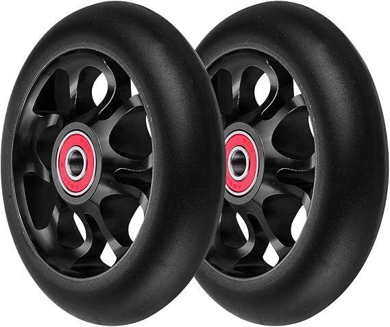 2Pcs 110mm Pro Scooter Wheels with Abec 9 Bearings Fit for MGP/Razor/Lucky Envy/Vokul Pro Scooters Replacement Wheels