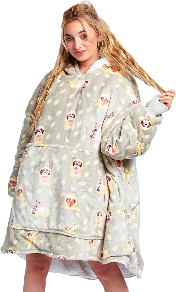 The Oodie Blanket Hoodie | Premium Wearable Blanket Adult| Cozy Hoodie Blanket | Hoodie Blankets, Oversized Hoodie Blanket for Women & Men | Oodie Sherpa Blanket Hoodie
