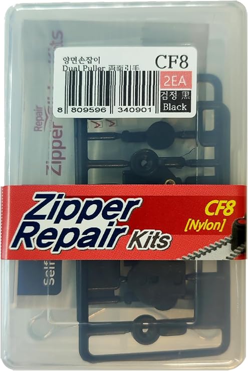 GODO CF8-2EA Nylon Zipper Slider Repair Replacement Kits - #8 Single or Double Puller