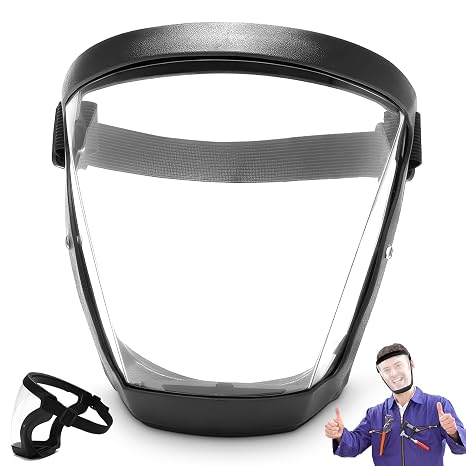Face Shield Visor, Full Face Mask Anti-Fog Face Mask Shield with 2 Filters