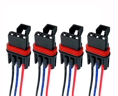 4Pcs Pulse Power Plug Pigtail Connectors,16 AWG Polaris Pigtail Harness Fit for 2018-2021 XP 1000, RZR RS1 and General Bus Bar