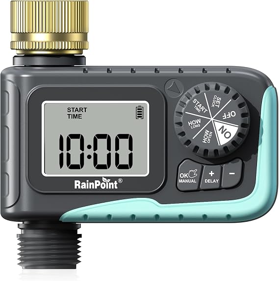 RAINPOINT Sprinkler Timer with Brass Swivel
