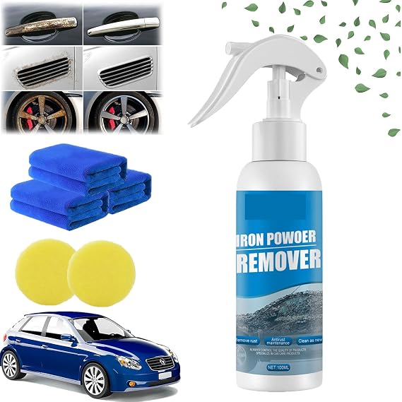 RJDJ Multi Purpose Rust Remover Spray, Rust Out Instant Remover Spray, Car Rust Removal Spray, Iron Out Spray, Multi-Powerful Automotive Rust Remover, Iron Powder Remover (100ML-1PC)