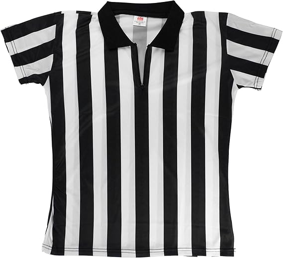 Crown Sporting Goods Women's Official Striped Referee/Umpire Jersey