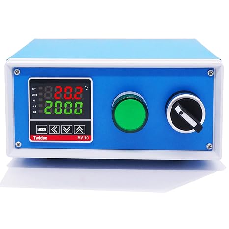 Twidec/Display PID Temperature Controllers Thermostat Box 1000W 10A 110V Temperature Temp Control Box And 2M NPT 1/4"inch (6X100MM) Pipe Thread Temperature Sensor Probe Two Wire Temperature Controller