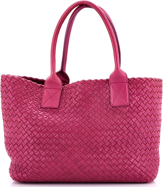 Pre-Loved Cabat Tote Intrecciato Nappa Small, Purple