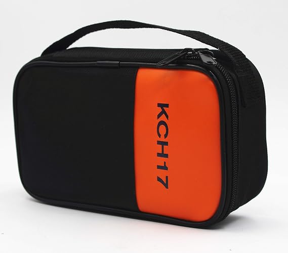 KCH17 Soft Carrying Case Use for Handheld Multimeter,Meter,Phase Indicator,Thermometer, Calibrator,Clamp Meter,Soft Bag
