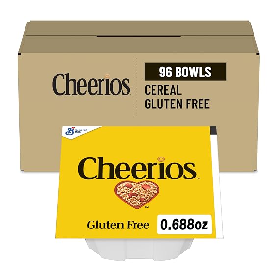 Cheerios Cereal, Single Serve Foodservice Bowlpak, 96 Ct, 6 lb Case