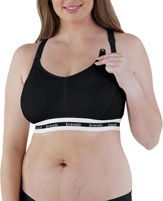 Bravado Designs Women's Original Sleep Nursing Bra, Full Cup Maternity Bra for Breastfeeding