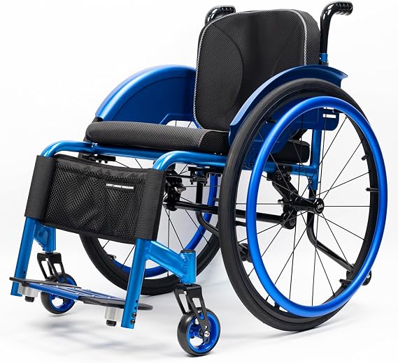 Lightweight Sports Wheelchair,Detachable Wheelchair,All Terrain Aluminum Wheelchair,Suitable for Disabled, Adults, Elderly(Size:Seat Width: 40cm,Color:B)