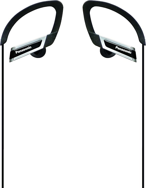Panasonic RP-HS200-K In-Ear Earphones, Over-the-Ear, Splashproof, Sports Earphones, Black