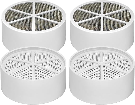 Water Filter Compatible with Crystal Quest Bath Ball Replacement Cartridge,for Hard Water - Filters Chlorine -4 Pack