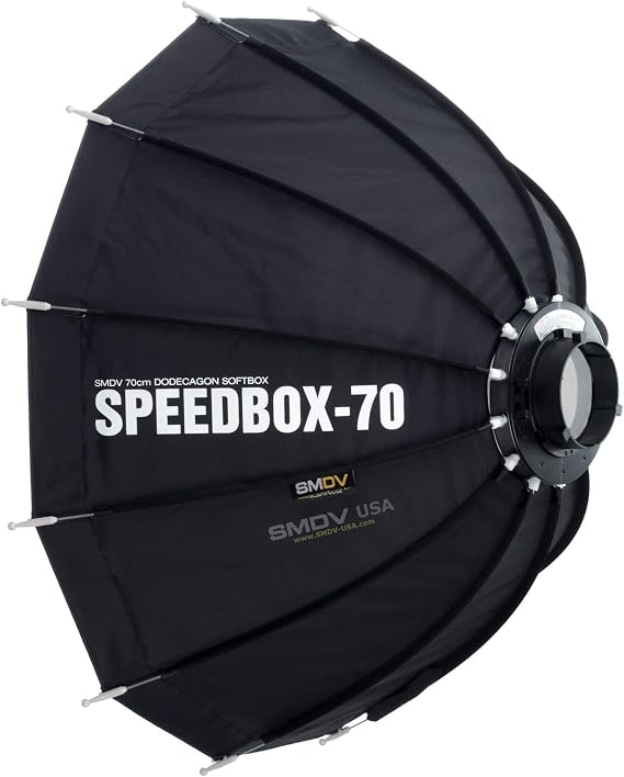 SMDV Diffuser SPEEDBOX-S70B - Professional 28-inch (70cm) Rigid Portable Quick Folding Dodecagon Softbox - Legio Limited Edition