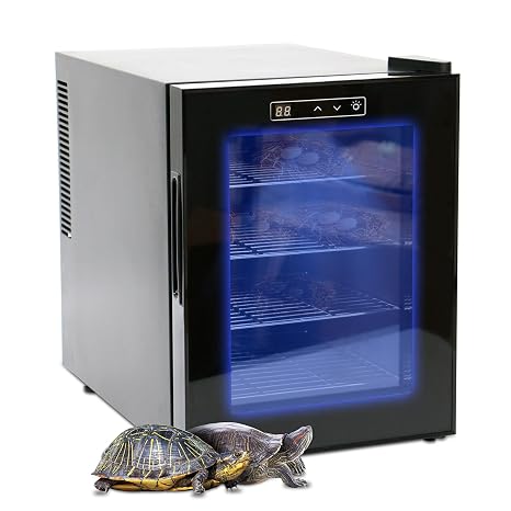 Reptile Incubator 16L Scientific Lab Incubator Digital Incubator Cooling and Heating Temperature can be Controlled at 50F~104F Reptile Egg Incubator 110V Work for Small Reptiles