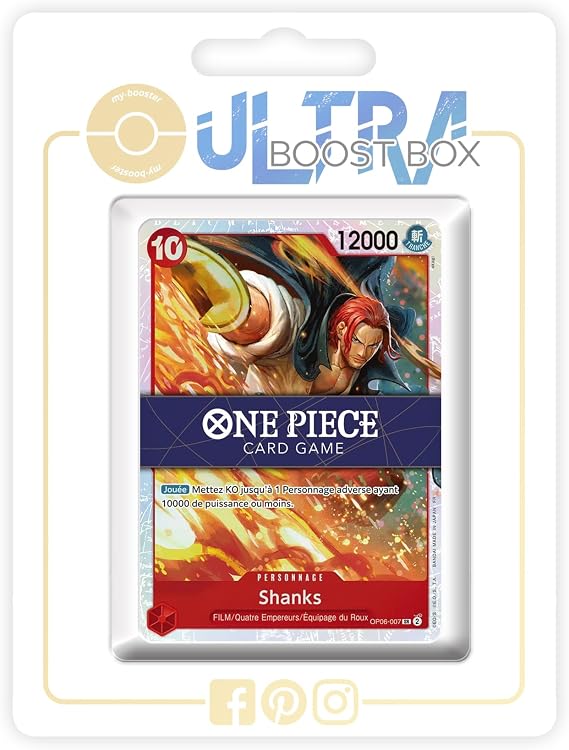 Shanks OP06-007 Super Rare - my-booster X One Piece The Best Vol.2 (PRB-02) - Box of 10 One Piece French Cards