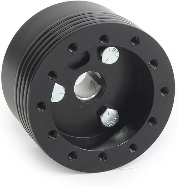 Marine Boat Black Hub Adapter Keyway For Steering Wheel Nardi 6 hole