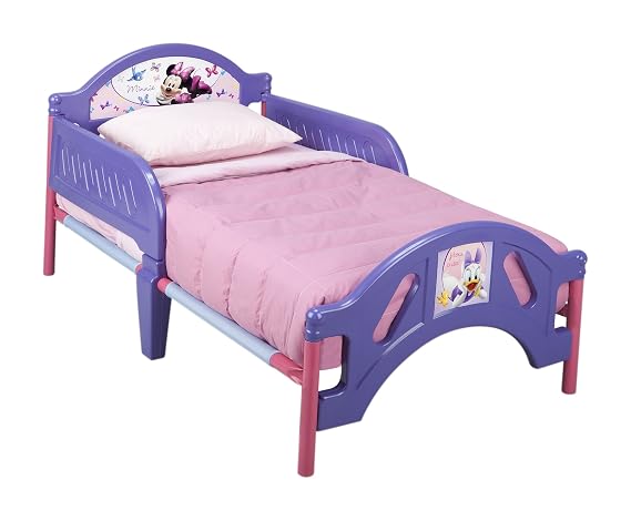 Plastic Toddler Bed, Disney Minnie Mouse