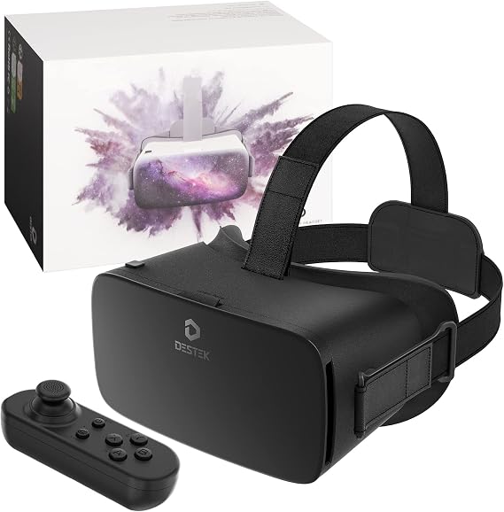 DESTEK V5 VR Headset for Phone & Kids, Fits 5.5 to 7.0 Inch Phones