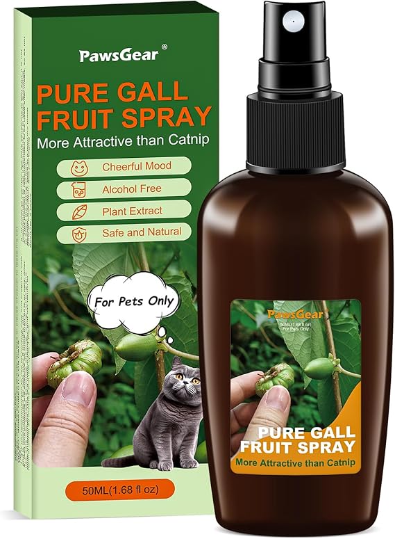 Catnip Spray with Silvervine Fruit,More Appealing Than Catnip Spray,Cat Scratch Spray for Outdoor Training,Fits All Cats,50ml/1.69fl oz