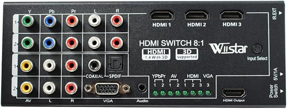 Wiistar Multi-Functional HDMI Converter Switch 8 Inputs to HDMI
