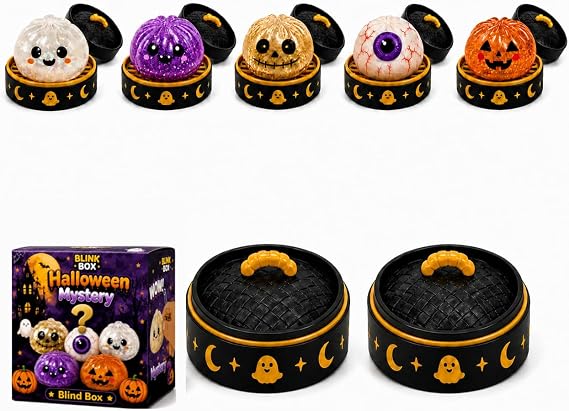 Halloween Dumplings Squishies, 5 Types, Approx. 3.3 inches 8.5 cm