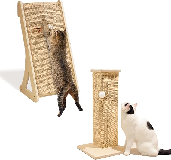 PETKARAY Plug Cat Scratcher with Corner Cat Scratcher