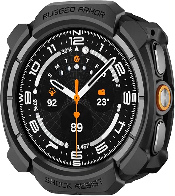 Spigen Rugged Armor for Samsung Galaxy Watch Ultra 2 Case (2026)