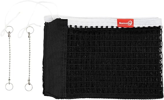 Sanung Table Tennis Net,C-Y2 Portable Ping Pong Table Thicken Replacement Net Impact Resistant for Any Standard Size Table,Black